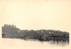 [Z.X0109] (D37294) Foto Pioniere beim Brückenbau über den Fluß Bzura Polen aw