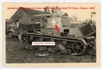 [7TP][#152]{410}{b} 1.BCzL, przejęty przez Panzer Regiment 3, okolice Tomaszowa Lubelskiego, żaluzje i rozbity tłumik, weiße Balkenkreuz aw)