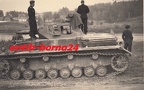 [Z.X0111] Foto WH A69 Soldat Einmarsch Polen 1939 Panzer Tank Pz. Stummel Pz. III IV bw