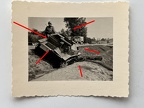 [Z.Kav.Schütz.Rgt.09.001] Foto Polen, Panzer im Graben, Vormarsch auf Warschau, Tank, TOP aw