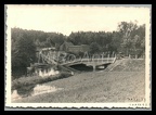 [Z.Art.Rgt.(mot.).20.001] Foto WK2 A.R.20 Polenfeldzug Sept.'39 Andrzejewo, zerst. Brücke