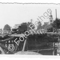 [Z.A.Nachr.Rgt.549.001] Kamieńsk bei Łódź in Polen Zerstörung Einmarsch Kriegsbrücke aw