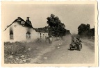 [Z.X0031] (v13) Polen 1939 zerst. gespregtes Dorf b. Siedle SDkfz Krad Gespann Kradmelder