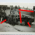 [Z.Inf.Rgt.012.001] Foto Polen Warschau Panzer II Wrack Treffer Kennung Name Gneisenau aw
