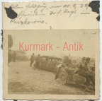 [Z.X0055] T487 Foto Wehrmacht Polen Feldzug Puszkowne Pruszków Beute PKW Motorrad Krad