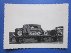 [Z.X0062] Original Foto Polen 1939 Sdkfz Halbkette Plane mit Pak Geschütz Reichsbahn