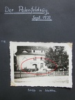 [Z.X0064] Original Foto Polen 1939 Schule in Schokken LKW Plane Nachrichentruppe