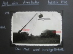 [Z.X0064] Original Foto Winter Funkwagen 32m Mast Relaistelle Nachrichtentrupp Arrababa 1942
