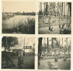 [Z.Inf.Rgt.82.001] 4 Fotos Infanterie Reg. 82 Polenfeldzug 1939 Gräber im Kampf gefallener Landser