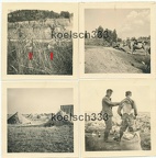 [Z.Inf.Rgt.82.001] 4 Fotos Infanterie Reg. 82 Polenfeldzug 1939 Landser Hose runter ! Donnerbalken