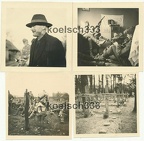 [Z.Inf.Rgt.82.001] 4 Fotos Infanterie Reg. 82 Polenfeldzug 1939 Landser Hose runter ! MG ! Gräber !