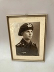 [Z.X0067] Portrait Panzer Kommandant Pz. Regt. 31 Jägerndorf Unter Glas 25x18cm