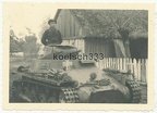 [Z.le.Fla.Abt.86.001] Foto Kommandant im Panzer I Kampfwagen der Wehrmacht vor Warschau Polen 1939