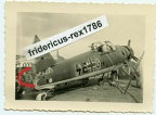 [Z.X0069] C25 Foto Polen Flughafen Radom 1939 Flugzeug Schrottplatz Staffelwappen Kennung aw
