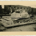 [Z.Eis.Pi-Br.B.Batl.638] Orig. Foto polnische Tankette TKS als SCHIENEN Panzer in Polen 1939