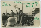 [Z.Pz.Rgt.03.002] Orig. Foto (120) Pz.Rgt.3 Offiziere R^K Orden mit Panzer I Tank in Königsbrück 1936