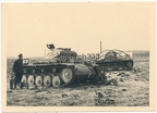 [Z.X0116] Foto abgeschossene Panzer der Wehrmacht auf einem Schlachtfeld in Polen 1939