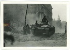 [Z.Pz.Rgt.23.003] Orig. Foto [41] Einmarsch Pz.Rgt.23 Panzer II Tank in zerstörtes WARSCHAU Polen 1939 b