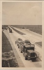 [Z.Pz.Abt.65.005] Foto, Panzer Abteilung 65, Lkw Panzer Transportanhänger Reichsautobahn