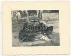 [Z.Art.Rgt.103.001] Foto abgeschossene polnische Panzer Tankette in Polen 1939 Polenfeldzug ...