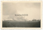 [Z.Art.Rgt.103.001] Foto brennende Ortschaft in Polen 1939 Wehrmacht Kämpfe Polenfeldzug ...