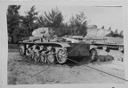 [Z.X0148] Krieg 1939 - Sochczew ( Masowien ) zwei zerstörte deutsche Panzer aw